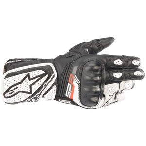 Alpinestars SP-8 Black and White Racing Gloves
